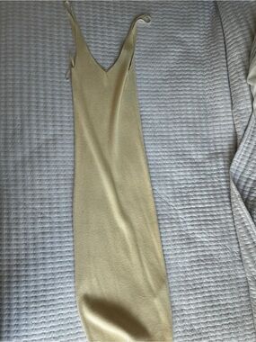 Vero Moda Cream V-Neck Midi Slip Dress